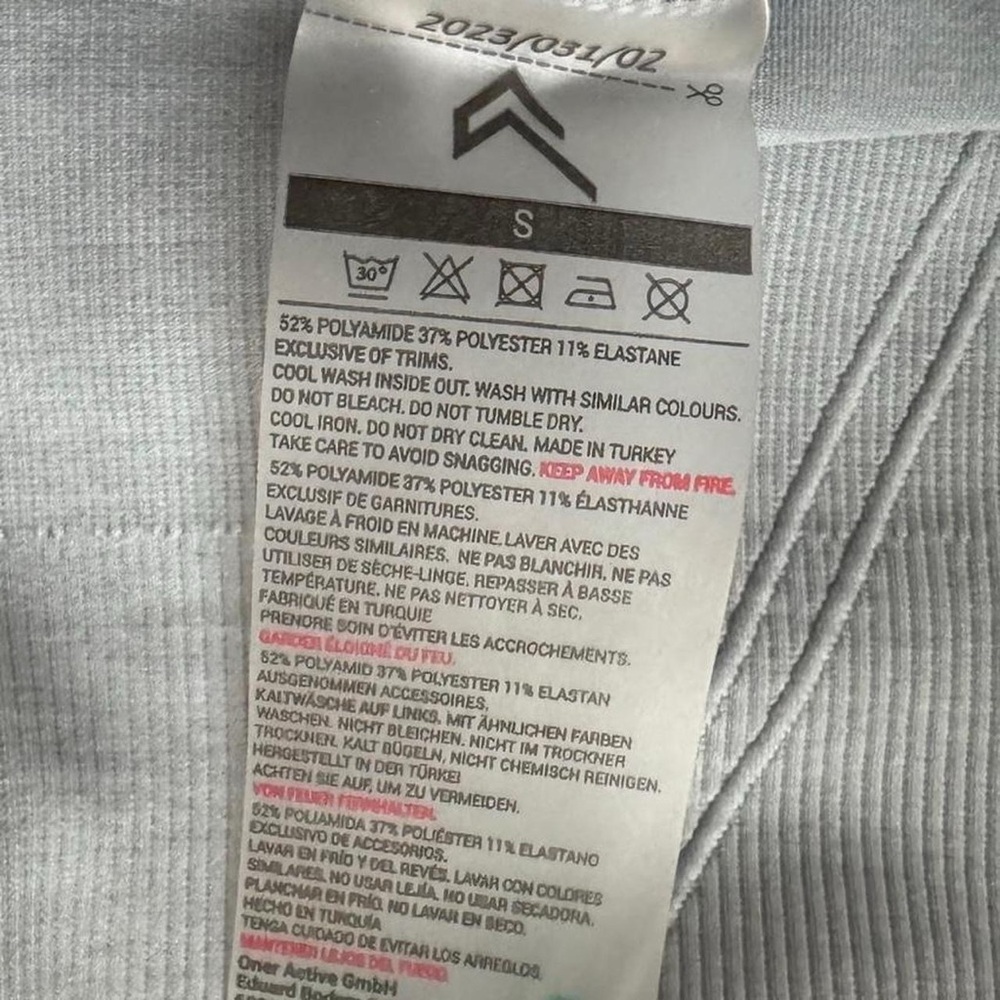 Women's Gray High-Waisted Leggings - Picture 5 of 7